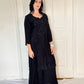 Sheeba  Black  Silk Blend Embroidered Kurta Palazzo Set