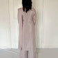 Amele Dusty Lilac Silk Blend Embroidered Kurta Palazzo Set
