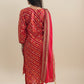 AANYA  Leheriya Print Kurta Set with Gold Motifs Back