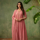 ALIA Pink Mul Chanderi Embroidered Anarkali Suit AI front 1