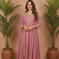 ALIA Pink Mul Chanderi Embroidered Anarkali Suit AI front 2