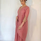 ALIA Pink Mul Chanderi Embroidered Anarkali Suit side 