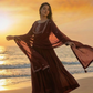 AMIRA  Coffee Floral Embroidered Anarkali Suit Set FRONT AI 