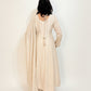 AMIRA Cream  Floral Embroidered Anarkali Suit Set Back