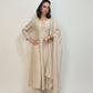 AMIRA Cream  Floral Embroidered Anarkali Suit Set Front