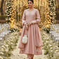 AMIRA   Pink Blush Floral Embroidered Anarkali Suit Set