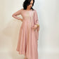 AMIRA   Pink Blush Floral Embroidered Anarkali Suit Set Front 1