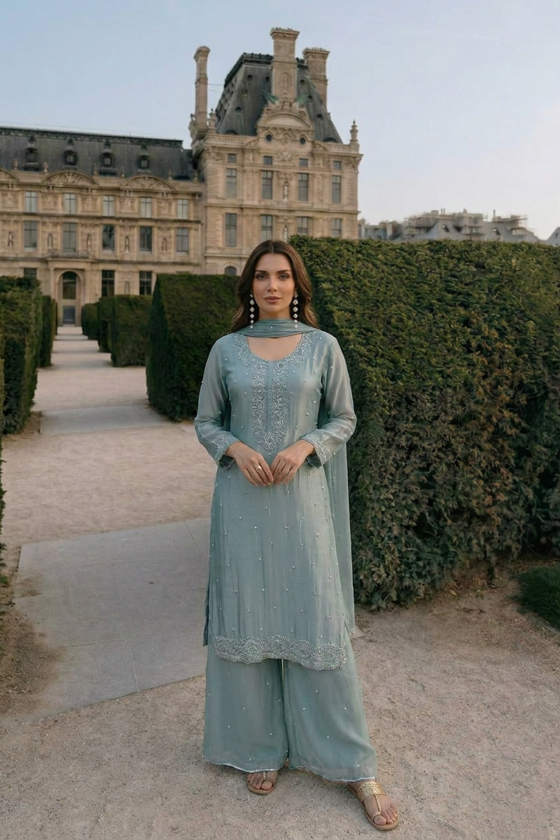 AURELIA sea green AI 1 WHOLE OUTFIT 