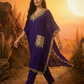 AVIRA  Ethnic Motifs Embroidered Kaftan Kurta Trousers Set