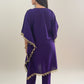 AVIRA  Ethnic Motifs Embroidered Kaftan Kurta Trousers Set Back