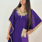 AVIRA  Ethnic Motifs Embroidered Kaftan Kurta Trousers Set front1