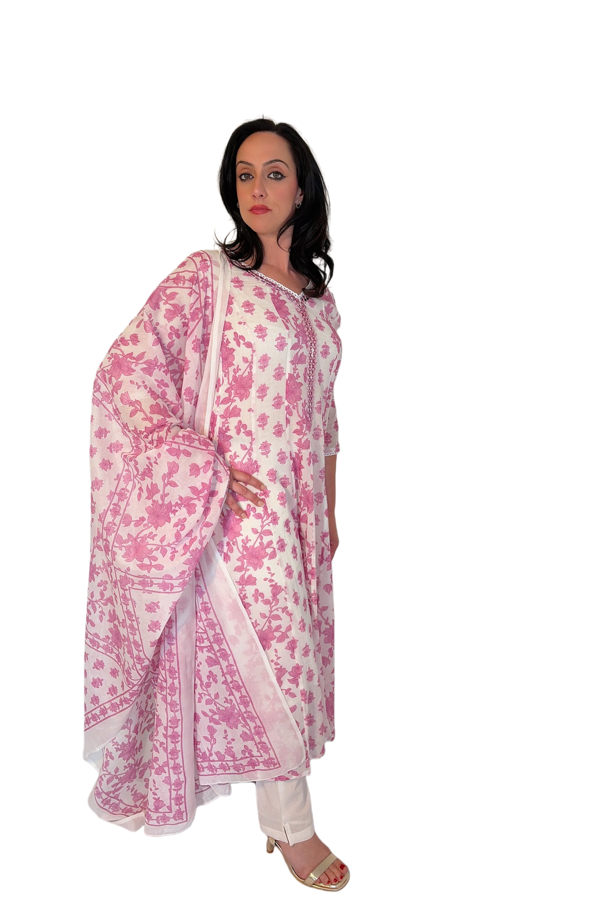 Alina Pink  front with side 