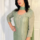 Amele green top outfit 
