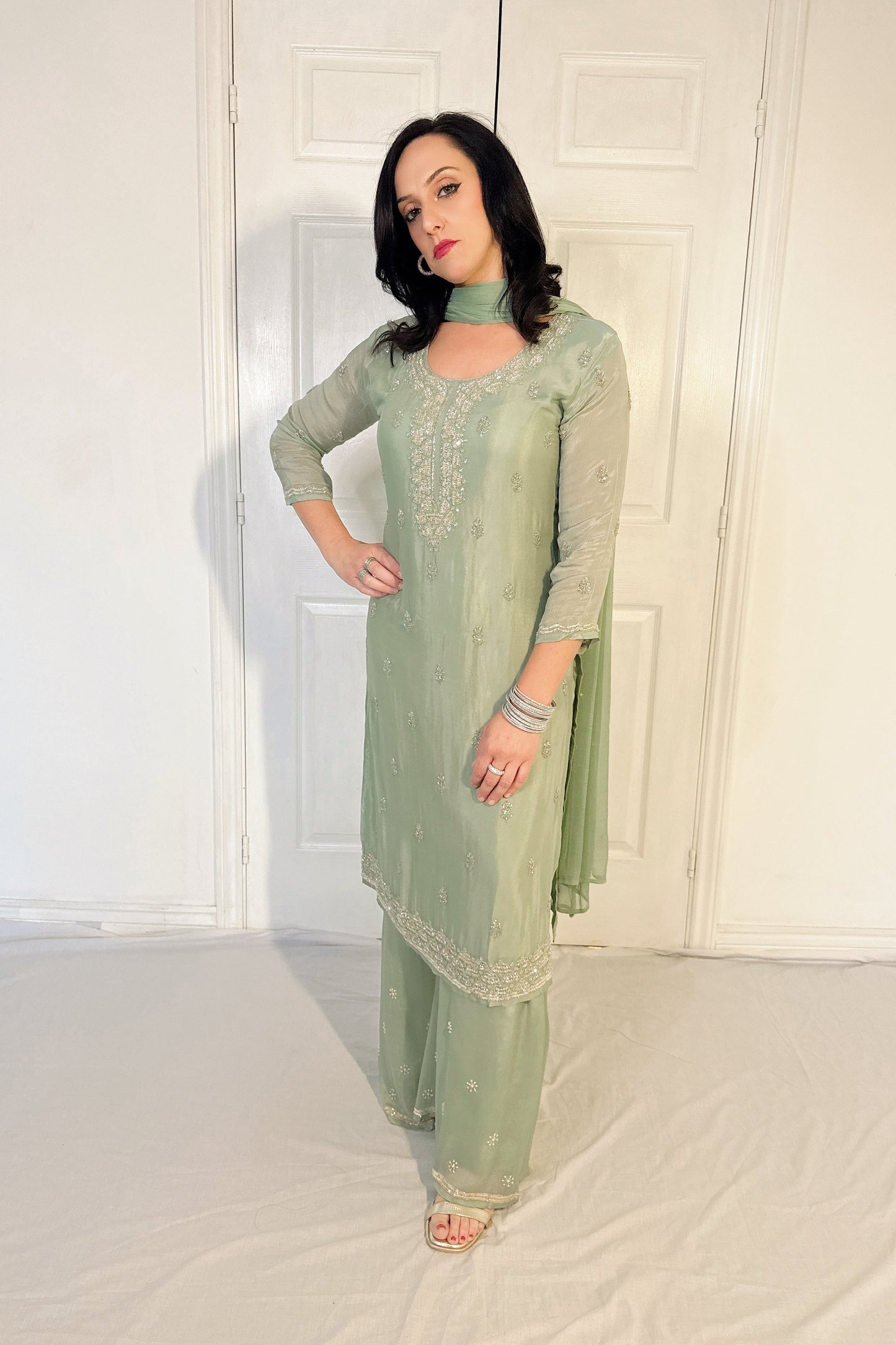 Amele green whole outfit 