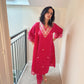 KIA Fuchsia Embroidered Cotton Silk Kurta Set