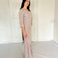 Amele Dusty Lilac Silk Blend Embroidered Kurta Palazzo Set