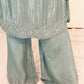 Aurelia Sea Green  Blend Embroidered Kurta Palazzo Set