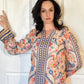  Ethnic Floral Printed Co-Ord Kurta And Trouser Set close up  2
