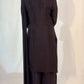 HIBA Black Silk Blend Embroidered Kurta Palazzo Set Back