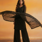 HIBA Black Silk Blend Embroidered Kurta Palazzo Set Outfit Picture 