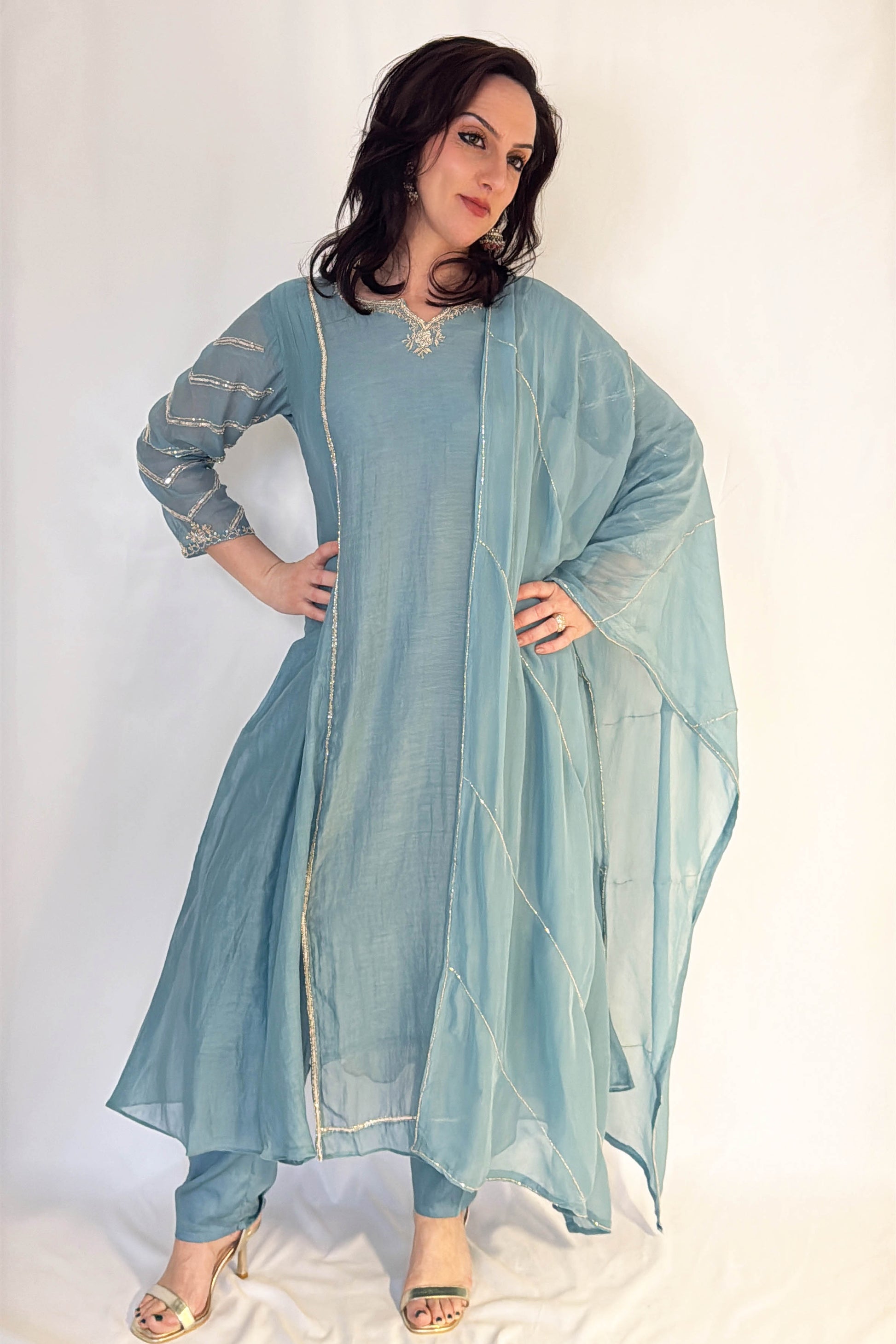 IMAN_Pale_Blue_Mul_Chanderi_Embellished_Suit_Set_Ethnic Wear