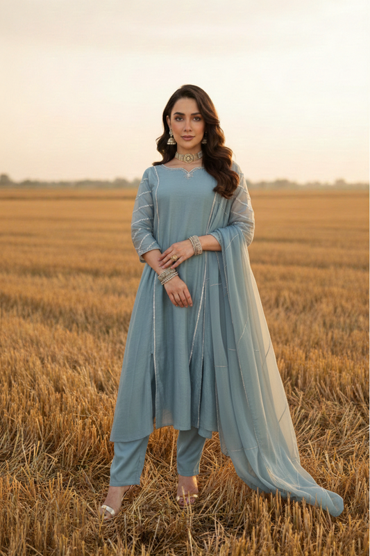 IMAN_Pale_Blue_Mul_Chanderi_Embellished_Suit_Set_front outfit