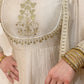 AMIRA Cream  Floral Embroidered Anarkali Suit Set