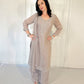 Aurelia Silk Blend Embroidered Kurta Palazzo Set