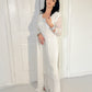 Tara White Silk Blend Embroidered Kurta Palazzo Set