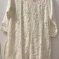 NINA  White Embroidered Kurta Palazzo 3PC Suit Set