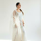 KIARA Ivory Floral Sequins Embroidered Sharara Set SIDE VIEW 
