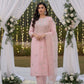 MYRAA  Light Pink Silk Blend Embroidered  Kurta Set