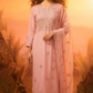 MYRAA  Light Pink Silk Blend Embroidered  Kurta Set