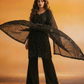 NINA  Black Embroidered Kurta Palazzo Suit Set