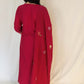 NOOR Fuchsia Mul Chanderi Embroidered Anarkali Suit Back
