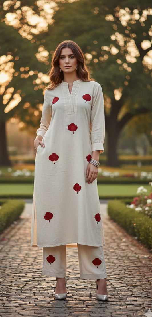 ROSA – Pure Cotton Kurta & Palazzo Set