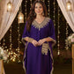 AVIRA  Ethnic Motifs Embroidered Kaftan Kurta Trousers Set