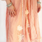 REEM Peach Mul Chanderi Embroidered Anarkali Suit  Detail Bottom Part 