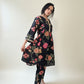 RENEE Black Floral Printed Cotton Silk Kurta and Trouser Set Side