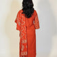 RIDHI Rust Bandhani Tie Dye Kurta Trousers Suit Set Back