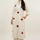 ROSA Pure Cotton Kurta Set  With Floral Embroidery Front