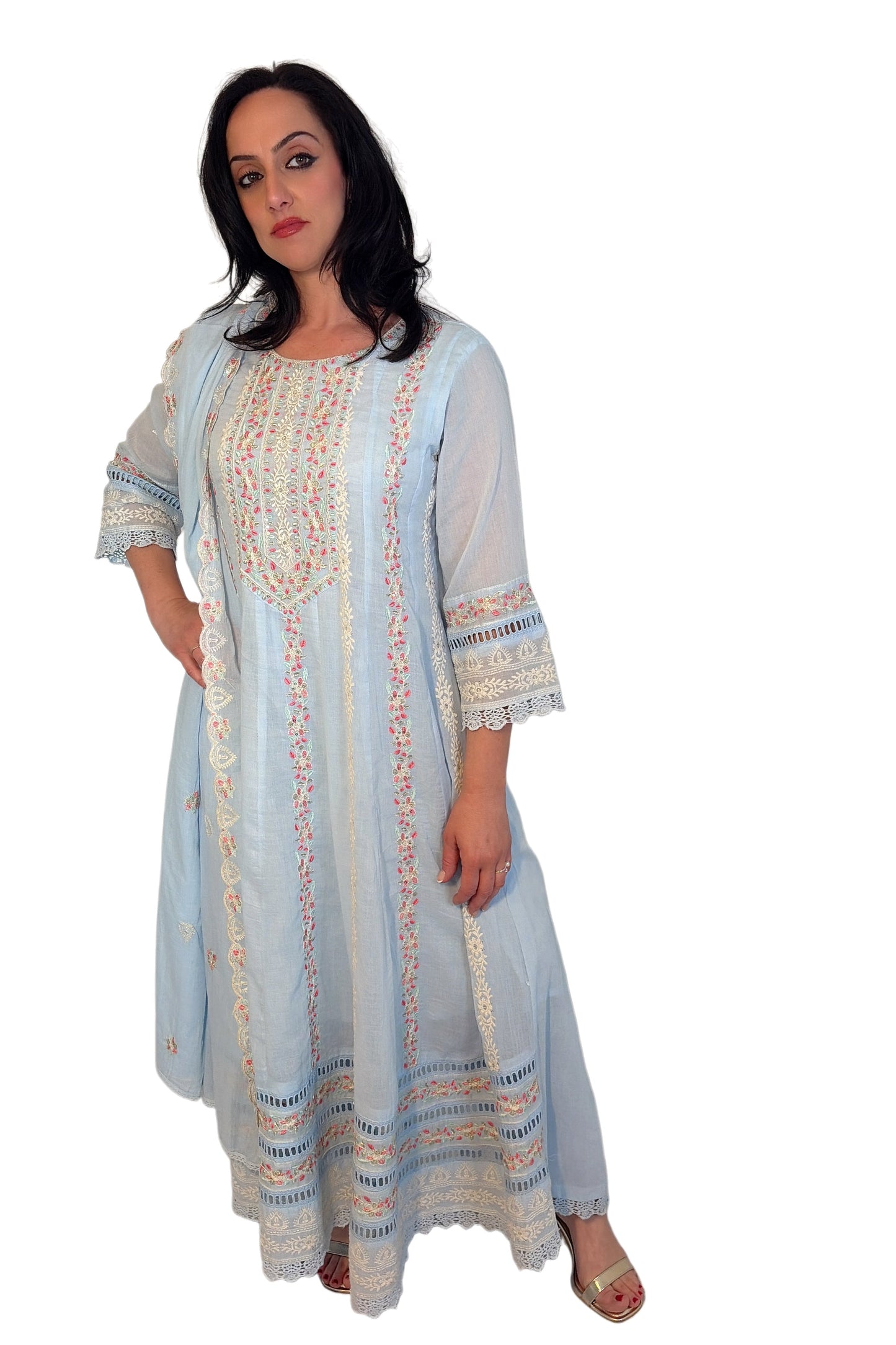 Rania Blue  whole outfit 