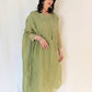 SAFA_Green_Elegant_Pleated_Pintuck_Mul_Chanderi_Set_Front Pose