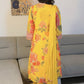SAMARA Yellow Floral Embroidered Chanderi Anarkali Set back 