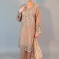 SEERAT  Blush Luxury Embroidered Set  With Palazzo front 