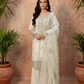 SEERAT White Luxury Embroidered Set With Palazzo AI front 2