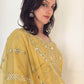 SEERAT_Yellow_Luxury_Embroidered_Suit_Set_With_Palazzo  Closer Look