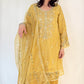 SEERAT_Yellow_Luxury_Embroidered_Suit_Set_With_Palazzo  Ethnic Wear Outfit