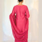 SIMRAN Silk Blend Embroidered Palazzo Suit Set  back 