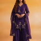 ZARA_Purple_Silk_Blend_Embroidered_Palazzo_Set AI 